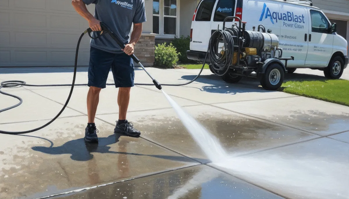 Concrete pressure cleaning service in Reno, NV for driveways, patios, and walkways