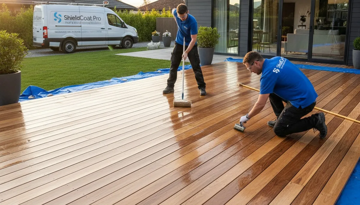 Reno, NV deck sealing service protecting wood from sun and moisture damage